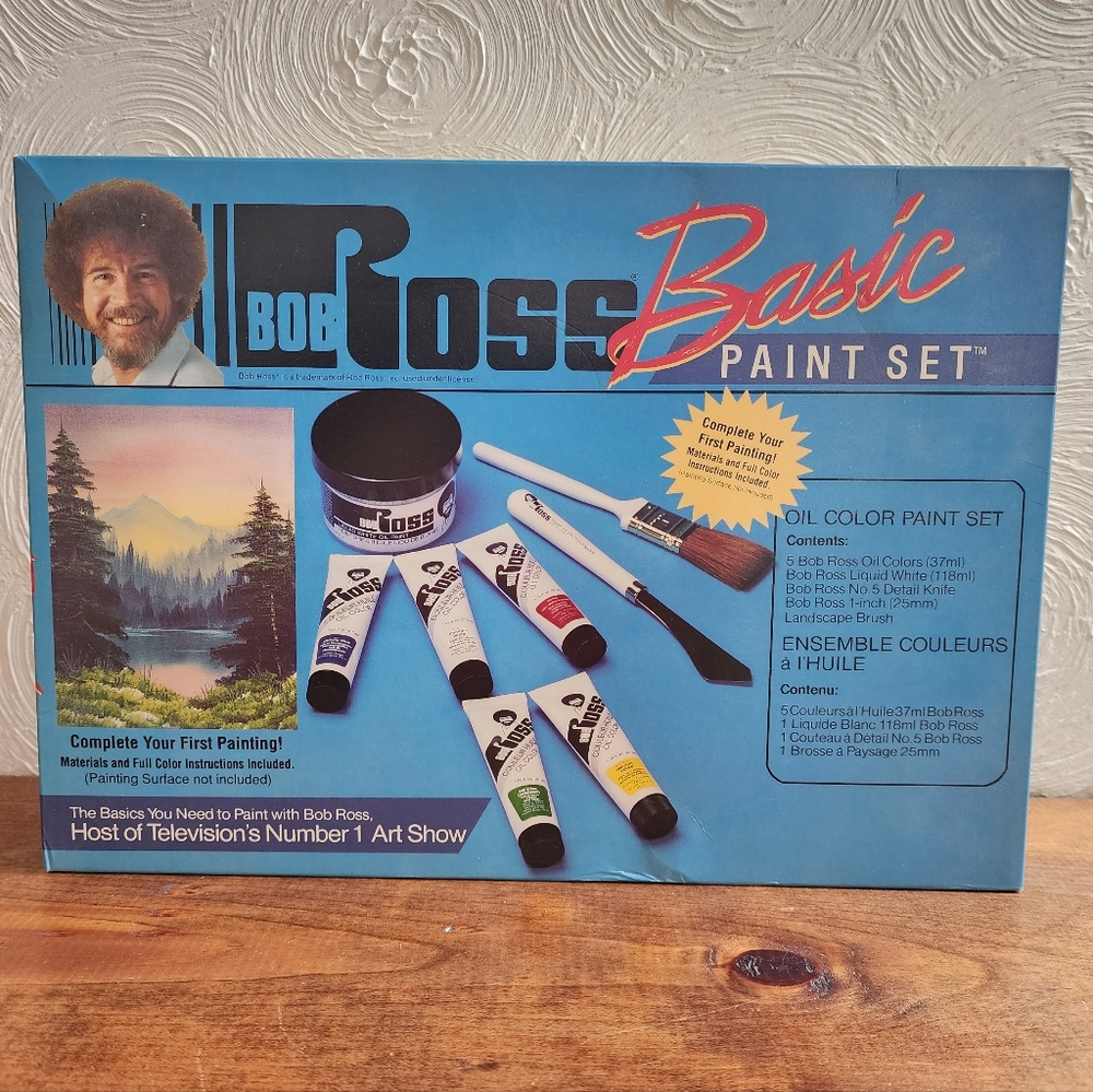 VTG Bob Ross Basic Paint Set 1994
